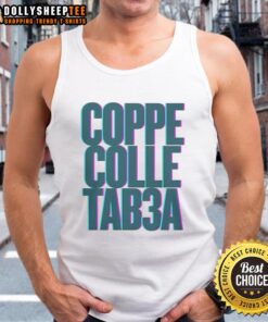 Original Coppe Colle Tab3a 3D Letter Tank Top featuring vibrant graphic design and stylish fit for casual wear.