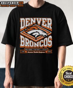 Original Denver Broncos Heater T-Shirt featuring team logo and vibrant colors, perfect for fans and collectors.