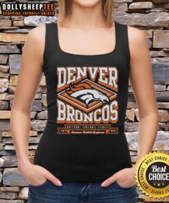 Original Denver Broncos Heater tank top featuring team colors and logo, perfect for game day and fan apparel.