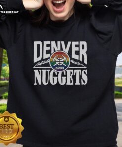 Original Denver Nuggets City Edition 2025 sweatshirt featuring team colors and logo, perfect for fans and stylish wear.