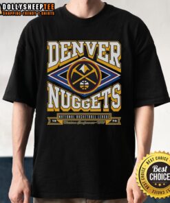 Original Denver Nuggets Heater T-Shirt featuring vibrant team colors and logo, perfect for basketball fans and collectors.