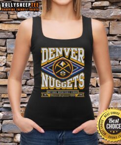 Alt Text: Original Denver Nuggets heater tank top featuring vibrant team colors and logo, perfect for game day or casual wear.