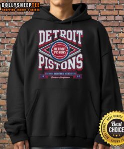 Alt Text: Original Detroit Pistons heater hoodie featuring bold team logo and stylish design for fans and collectors.