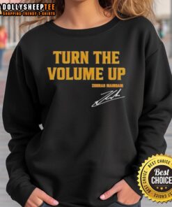 Original Donald Trump Turn The Volume Up Signature Sweatshirt featuring bold graphics and vibrant colors.