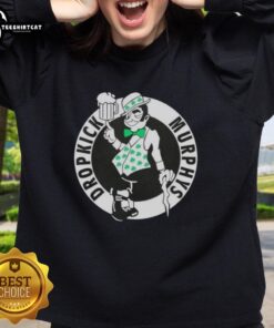 Original Dropkick Murphys band logo sweatshirt featuring bold graphics and a classic design for fans of the band.