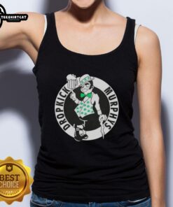 Original Dropkick Murphys band logo tank top featuring bold design and vibrant colors, perfect for fans of the band.