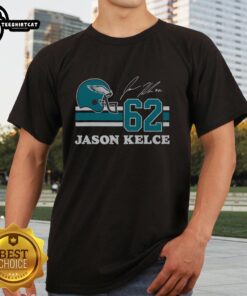 Original Eagles Jason Kelce signature jersey t-shirt featuring team colors and player name, perfect for fans and collectors.