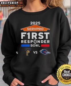 Original Florida International vs UTSA Roadrunners 2025 Servpro First Responder Bowl Matchup Sweatshirt design
