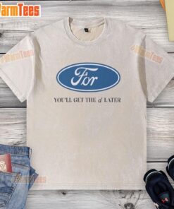 Alt Text: Original You'll Get The D Later logo washed t-shirt featuring a trendy design for casual wear.