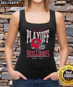 Alt Text: Original Georgia Bulldogs College Football Playoff 2025-26 tank top featuring team colors and logo design.