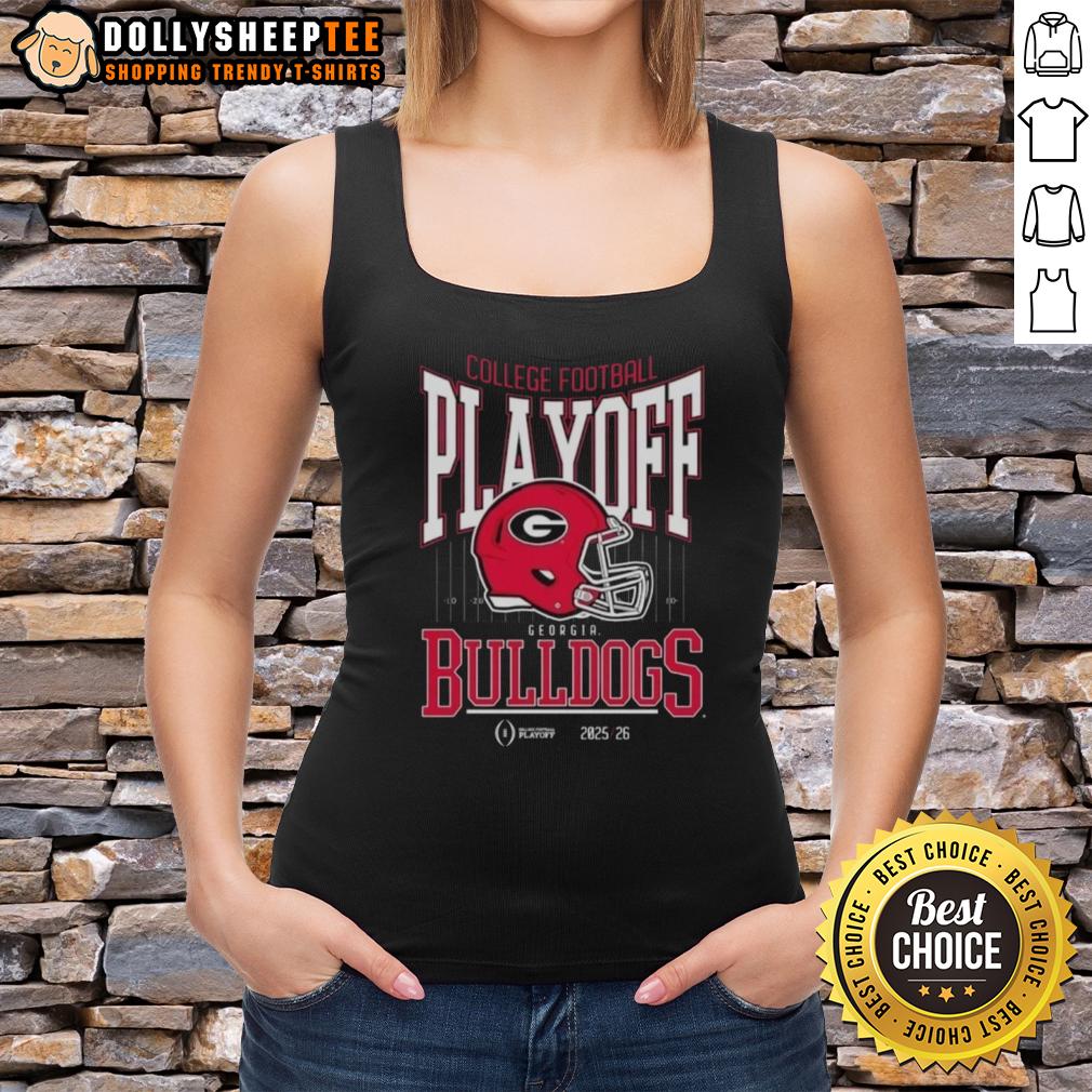 Original Georgia Bulldogs College Football Playoff 2025 26 Tank Top Alt Text: Original Georgia Bulldogs College Football Playoff 2025-26 tank top featuring team colors and logo design.