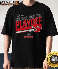 Alt Text: Original Georgia Bulldogs Football 2025 CFB Playoff Stripe T-Shirt featuring team colors and logo design.