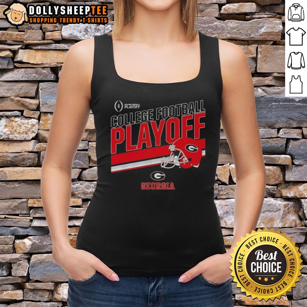 Original Georgia Bulldogs Football 2025 Cfb Playoff Stripe Tank Top Alt Text: Original Georgia Bulldogs Football 2025 CFB Playoff Stripe Tank Top featuring vibrant team colors and logo.