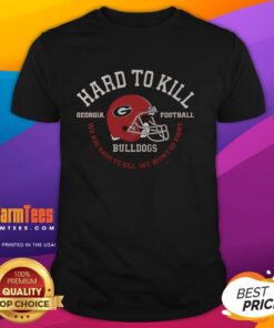 Original Georgia Football Hard To Kill T-Shirt featuring bold graphics and team colors for fans and sports enthusiasts.