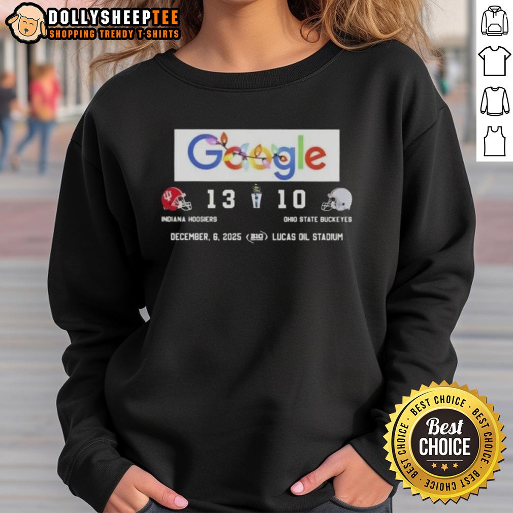 Original Google Indiana Hoosiers Vs Ohio State Buckeyes Lucas Oil Stadium Sweatshirt Original Google Indiana Hoosiers vs Ohio State Buckeyes sweatshirt at Lucas Oil Stadium, featuring vibrant team colors.