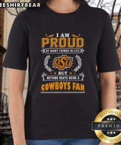 Original I Am Proud Of Many Things tee for Oklahoma State Cowboys fans, showcasing team spirit and pride in stylish design.
