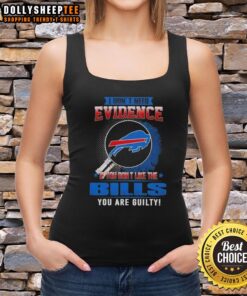 Original 'I Don't Need Evidence' Buffalo Bills tank top with bold text for passionate fans of Buffalo Bills merchandise.