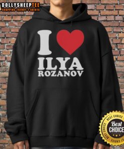 Original I Love Ilya Rozanov Hoodie featuring a stylish design, perfect for fans and trendy casual wear.