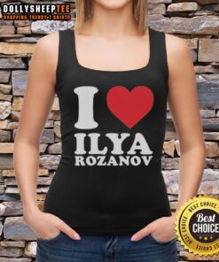 Original I Love Ilya Rozanov tank top design featuring a stylish graphic and vibrant colors for casual wear.