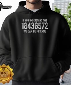 Vintage hoodie featuring 'If You Understand This, We Can Be Friends' graphic, perfect for casual wear and friendship vibes.