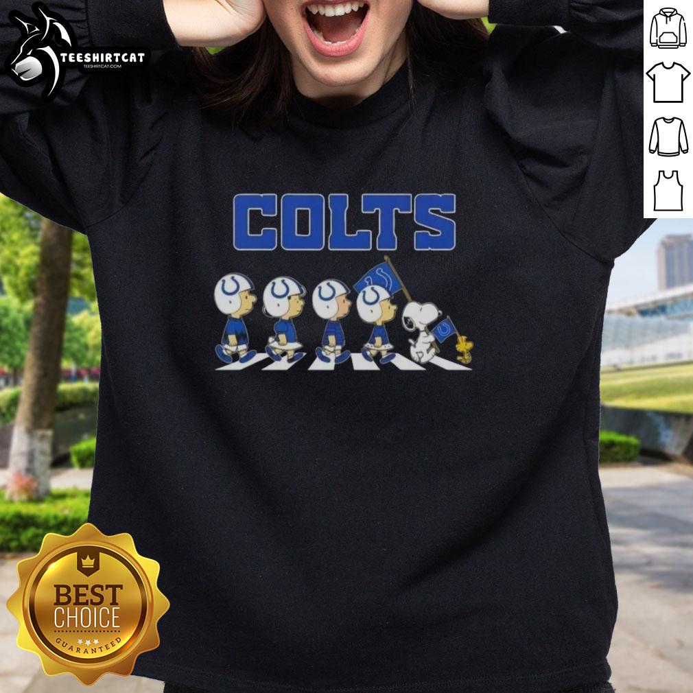 original-indianapolis-colts-x-peanuts-snoopy-and-friends-abbey-road-sweatshirt Original Indianapolis Colts X Peanuts Snoopy and Friends Abbey Road Sweatshirt featuring iconic characters in a playful design.