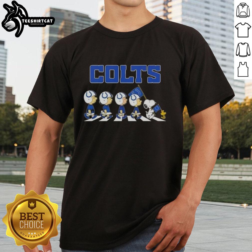 original-indianapolis-colts-x-peanuts-snoopy-and-friends-abbey-road-t-shirt-1 Original Indianapolis Colts X Peanuts Snoopy and Friends Abbey Road T-Shirt featuring Snoopy and friends in Colts gear.