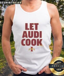 Alt Text: Original Iowa State Basketball Let Audi Crooks Cook signature tank top in vibrant colors, perfect for fans and athletes.