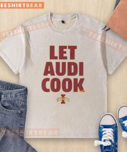 Alt Text: Original Iowa State Basketball Let Audi Crooks Cook Signature Washed T-Shirt in vibrant colors, perfect for fans.