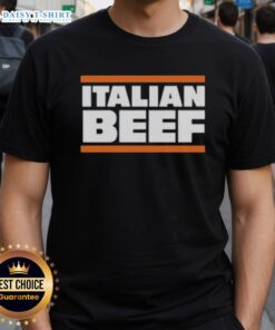 Original Italian Beef Chicago Bears T-Shirt featuring vibrant graphics and a comfortable fit for fans.