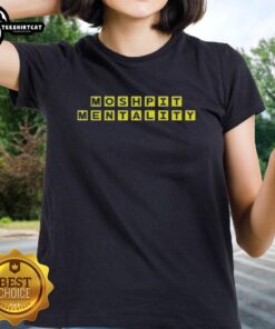 Original Jakob East Moshpit Mentality House Ladies Tee featuring vibrant graphics and a stylish fit for casual wear.