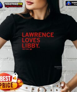 Original Lawrence Loves Libby Fandel Ladies Tee featuring a stylish design, perfect for casual wear and fans.