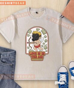 Original Love Is In The Air Gas Clouds washed t-shirt featuring a vibrant graphic design of colorful gas clouds.