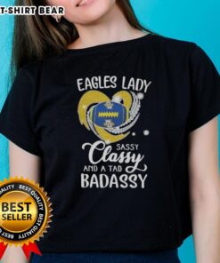 Original Marquette Golden Eagles Lady Sassy Classy Tee featuring a diamond heart design for stylish fans.