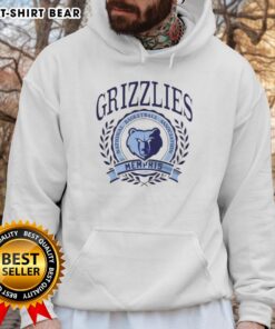 Original Memphis Grizzlies NBA crest hoodie featuring team colors and logo, perfect for basketball fans.