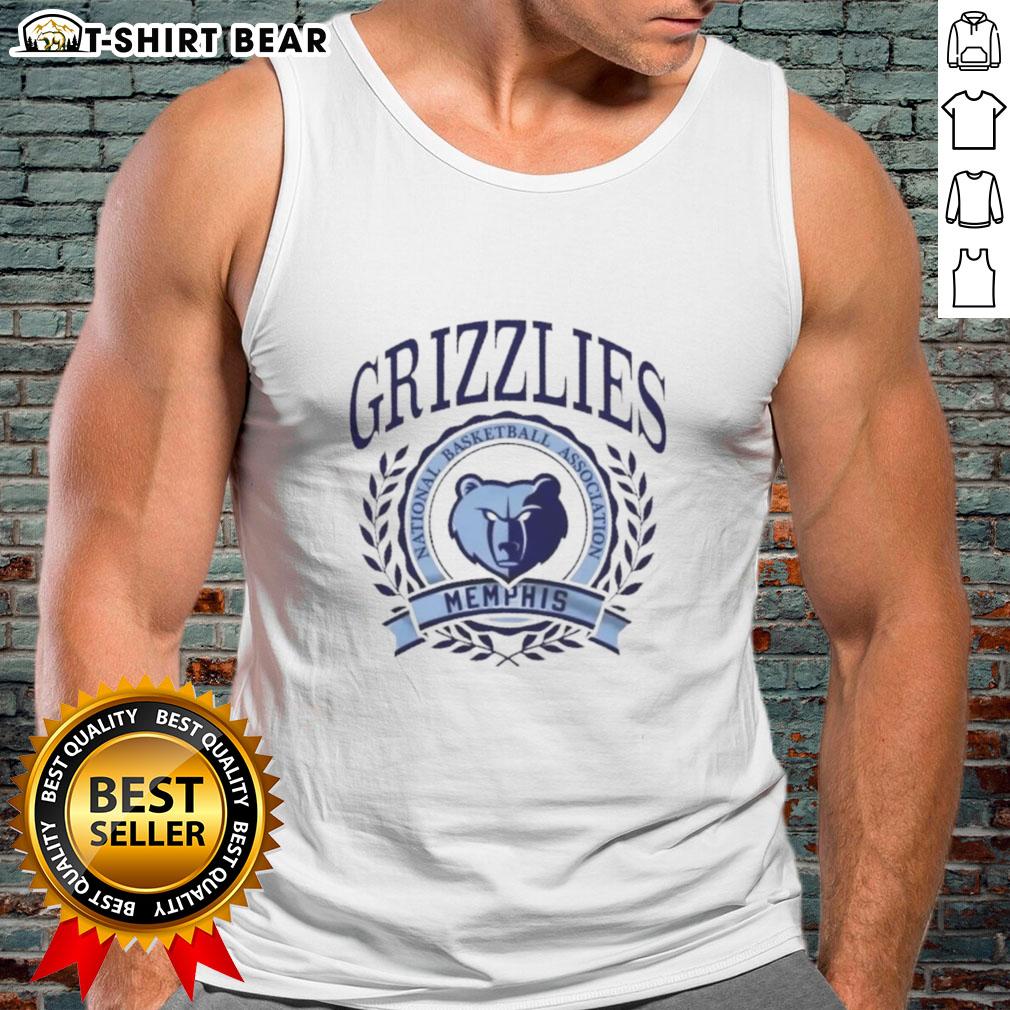 Original Memphis Grizzlies National Basketball Association Crest Tank Top Original Memphis Grizzlies NBA crest tank top featuring vibrant team colors and logo, perfect for basketball fans.