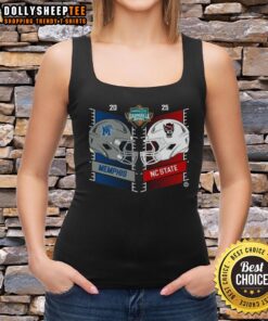 Original Memphis Tigers vs North Carolina State Wolfpack 2025 Gasparilla Bowl dueling helmet tank top design.