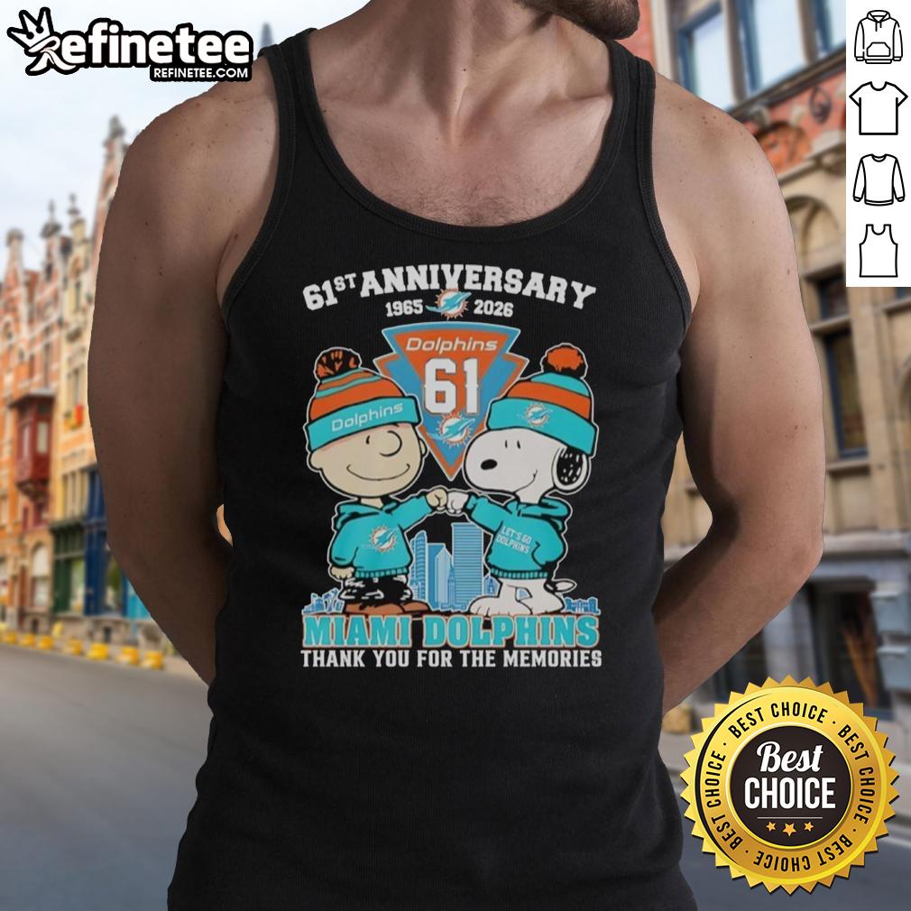 original-miami-dolphins-outfit-with-snoopy-and-charlie-brown-61st-anniversary-1965-2026-tank-top Alt Text: Original Miami Dolphins outfit featuring Snoopy and Charlie Brown tank top for the 61st anniversary, 1965-2026.