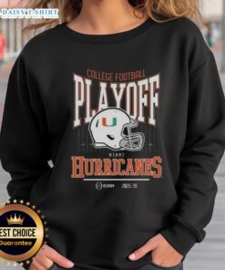Alt Text: Original Miami Hurricanes College Football Playoff 2025-26 Sweatshirt featuring vibrant team colors and logo.