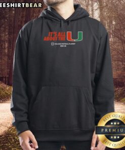 Original Miami Hurricanes Football 2025-26 CFP hoodie showcasing team pride and style for fans of 'The U.'