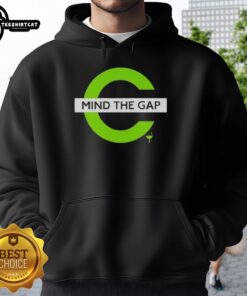 Original Mind The Gap Hoodie in black, featuring bold graphic design and comfortable fit, perfect for casual wear.