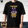 Original Minnesota Vikings Labubu T-Shirt featuring bold team colors and classic logo design, perfect for fans.