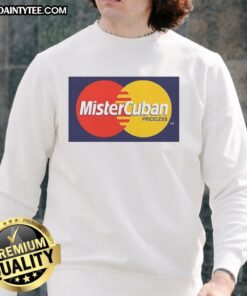Original Mister Cuban Priceless Logo Sweatshirt in vibrant colors, featuring a bold logo design on a cozy fabric.