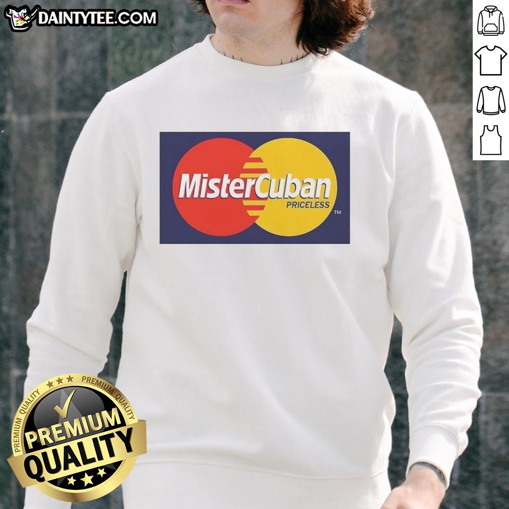 original-mister-cuban-priceless-logo-sweatshirt Original Mister Cuban Priceless Logo Sweatshirt in vibrant colors, featuring a bold logo design on a cozy fabric.
