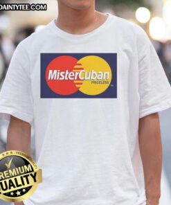 Alt Text: Original Mister Cuban Priceless Logo T-Shirt featuring a vibrant logo design on a stylish, comfortable tee.
