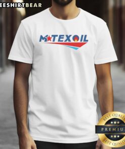 Alt Text: Original Mtex Oil Landman Logo T-Shirt featuring a bold logo on a classic fit tee, perfect for oil industry enthusiasts.