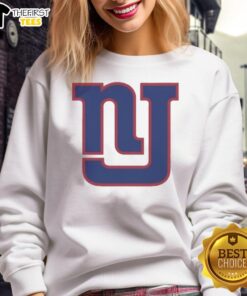 Original New York Giants logo parody sweatshirt featuring a humorous twist on the classic design for fans.