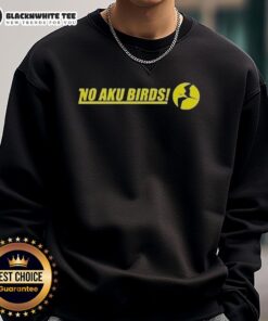 Alt Text: Original No Aku Birds Logo Sweatshirt featuring a vibrant bird graphic on a cozy pullover design.