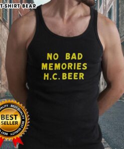 Original No Bad Memories HC Beer Letter Tank Top in vibrant colors, perfect for summer casual wear and beer lovers.