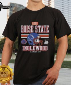 Alt Text: Original Official Boise State Broncos 2025 La Bowl T-Shirt featuring team logo and vibrant blue design.