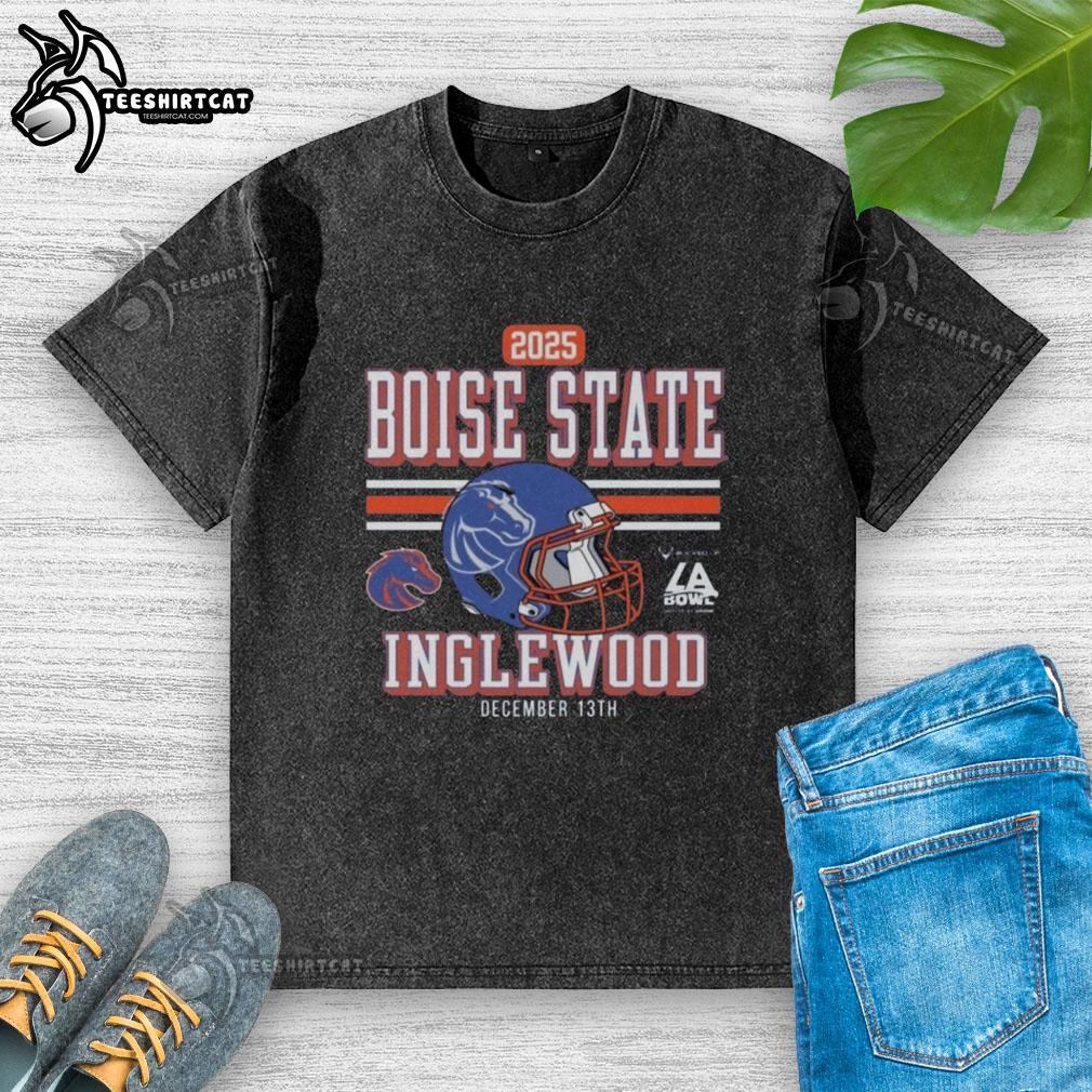 original-official-boise-state-broncos-2025-la-bowl-washed-t-shirt Original official Boise State Broncos 2025 LA Bowl washed t-shirt featuring team colors and logo, perfect for fans.